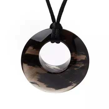 Кулон обсидиан прозрачный 4 см