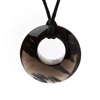 Кулон обсидиан прозрачный 4 см