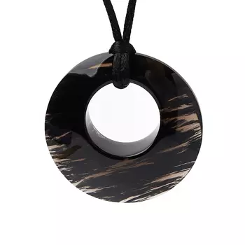 Кулон обсидиан прозрачный 5 см