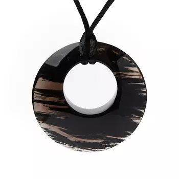 Кулон обсидиан прозрачный 5 см