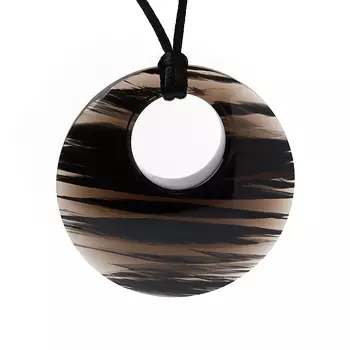 Кулон обсидиан прозрачный 6 см