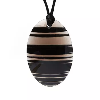 Кулон обсидиан прозрачный овал 6 см