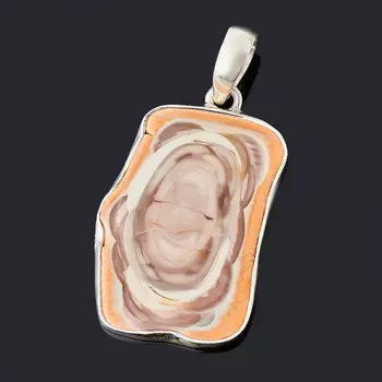 Кулон окаменелое дерево (серебро 925 пр.)