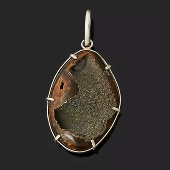 Кулон окаменелость (нейзильбер)
