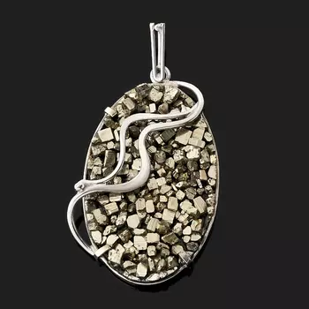 Кулон пирит (нейзильбер)