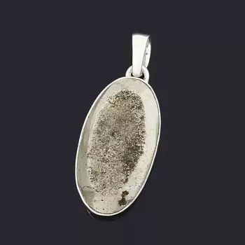 Кулон пирит (серебро 925 пр.) овал