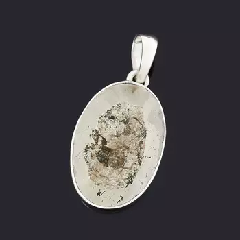 Кулон пирит (серебро 925 пр.) овал