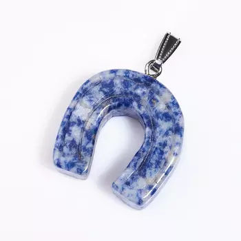 Кулон подкова содалит (биж. сплав) 4,5 см