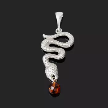 Кулон янтарь 4 см