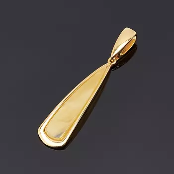 Кулон янтарь (серебро 925 пр., позолота)