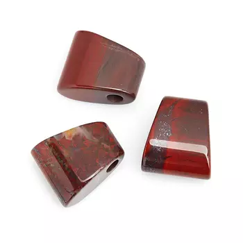 Кулон яшма красная трапеция 2,5-3 см