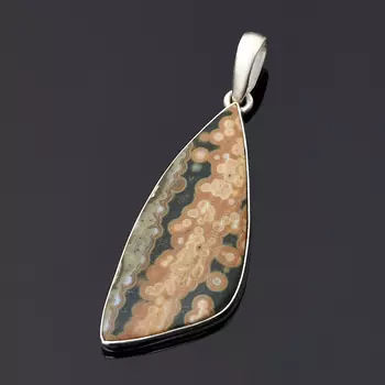 Кулон яшма океаническая (серебро 925 пр.)