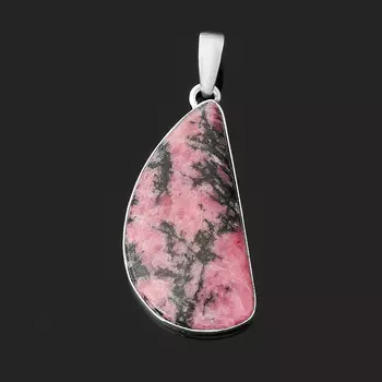 Кулон родонит (серебро 925 пр.)