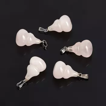 Кулон розовый кварц 2,5 см