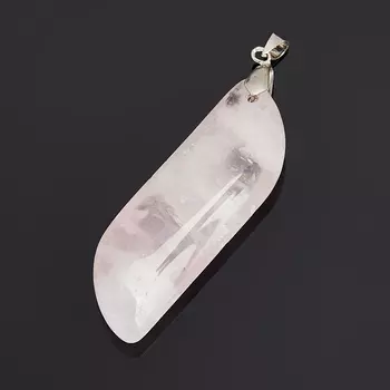 Кулон розовый кварц (биж. сплав) 7 см