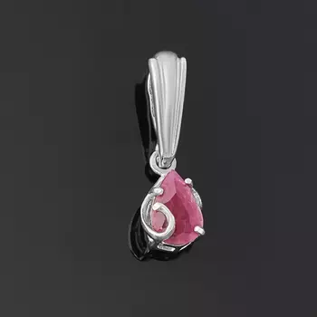 Кулон рубин (серебро 925 пр.) огранка