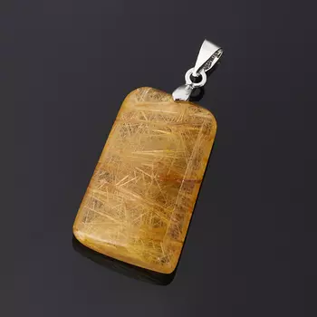 Кулон рутиловый кварц (биж. сплав) 3,5 см