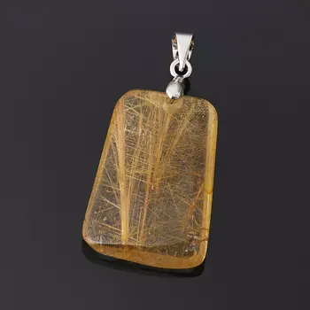 Кулон рутиловый кварц (биж. сплав) 3,5 см