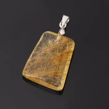 Кулон рутиловый кварц (биж. сплав) 3,5 см