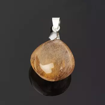 Кулон рутиловый кварц (биж. сплав) 4 см