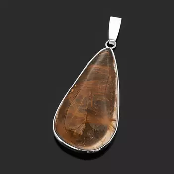 Кулон рутиловый кварц (биж. сплав) капля