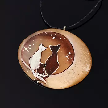 Кулон селенит 5 см