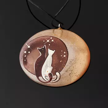 Кулон селенит 5 см