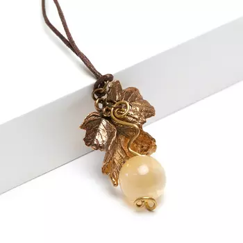 Кулон селенит (бронза) 3 см