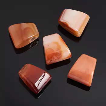 Кулон сердолик трапеция 3,5 см