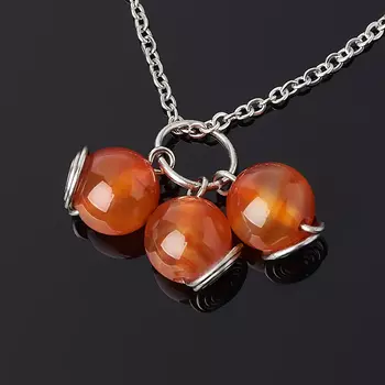 Кулон сердолик (биж. сплав)