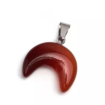 Кулон сердолик (биж. сплав) 2,5 см