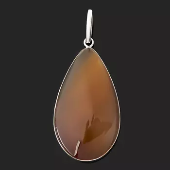 Кулон сердолик (нейзильбер) капля