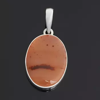 Кулон сердолик (серебро 925 пр.) овал