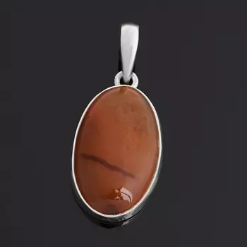 Кулон сердолик (серебро 925 пр.) овал