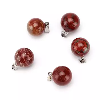 Кулон шар яшма красная 2-2,5 см