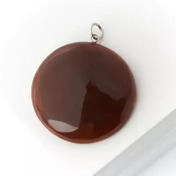 Кулон симбирцит (биж. сплав) круг 5 см