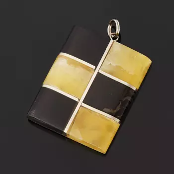 Кулон симбирцит (биж. сплав) прямоугольник