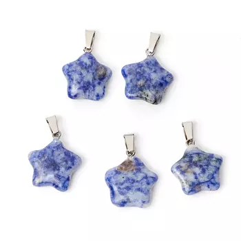 Кулон содалит (биж. сплав) звезда 2,5-3 см