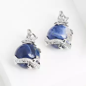 Кулон содалит (биж. сплав) дракон 3 см