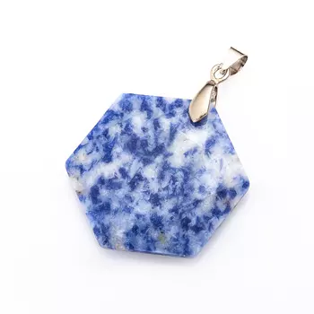 Кулон содалит огранка (биж. сплав) 4,5 см