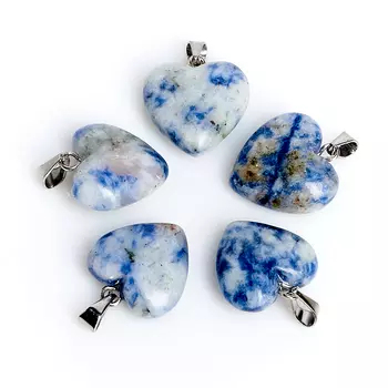 Кулон содалит сердечко 2 см