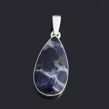 Кулон содалит (серебро 925 пр.) капля