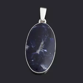 Кулон содалит (серебро 925 пр.) овал