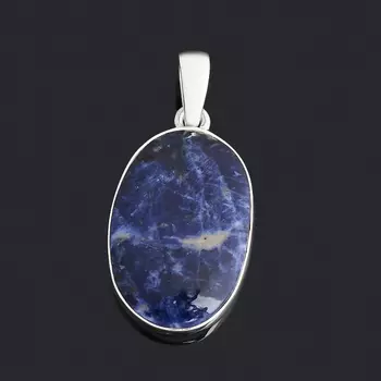 Кулон содалит (серебро 925 пр.) овал