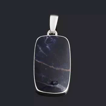 Кулон содалит (серебро 925 пр.) прямоугольник