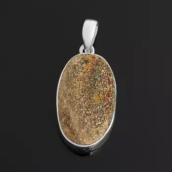 Кулон спектропирит (серебро 925 пр.) овал