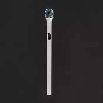 Кулон топаз голубой (серебро 925 пр.) огранка