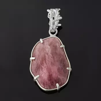 Кулон турмалин розовый (рубеллит) (серебро 925 пр.)