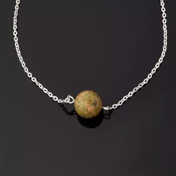 Кулон унакит (биж. сплав)