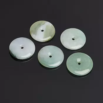 Кулон жадеит круг 3 см